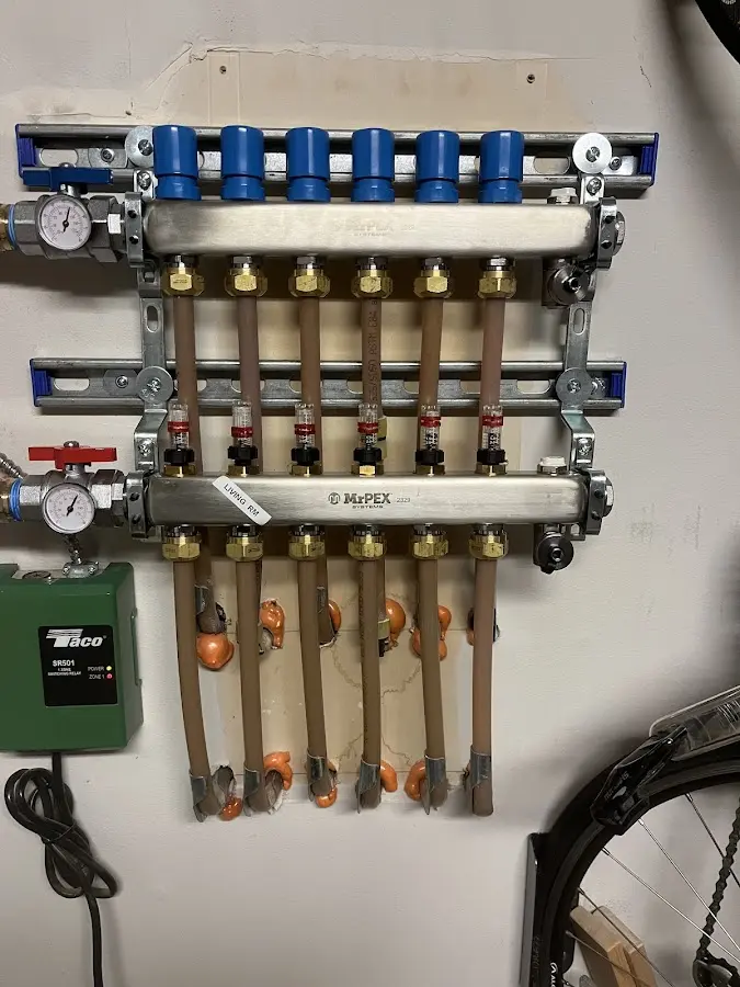 Plumber performing Gas Leak Detection at a residential property in Tuckahoe